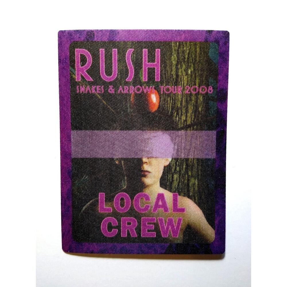 Rush Snakes & Arrows Tour Backstage Pass Original 2008 Hard Rock Prog Music